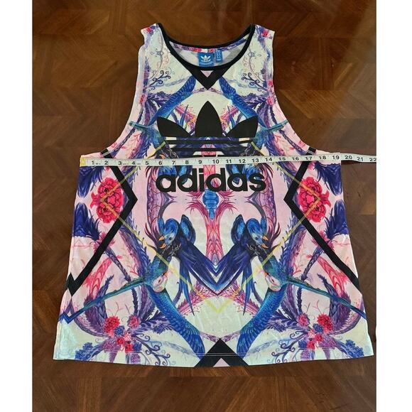 Adidas Originals x Farm Rio Tropical Bird Print Tank Top-Size S - Picture 4 of 16